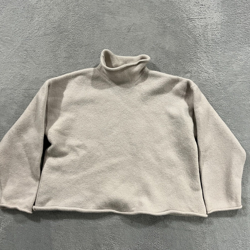 The Group‎ Babaton Sweater Women's XL Cream Extra Fine Merino Wool Mature